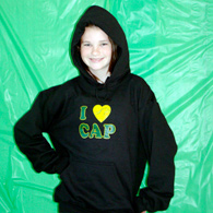 I Heart Cap Hoodie